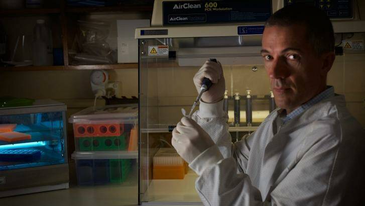 Jeremy Austin, director at the Centre for Ancient DNA at Adelaide University. Photo: David Mariuz