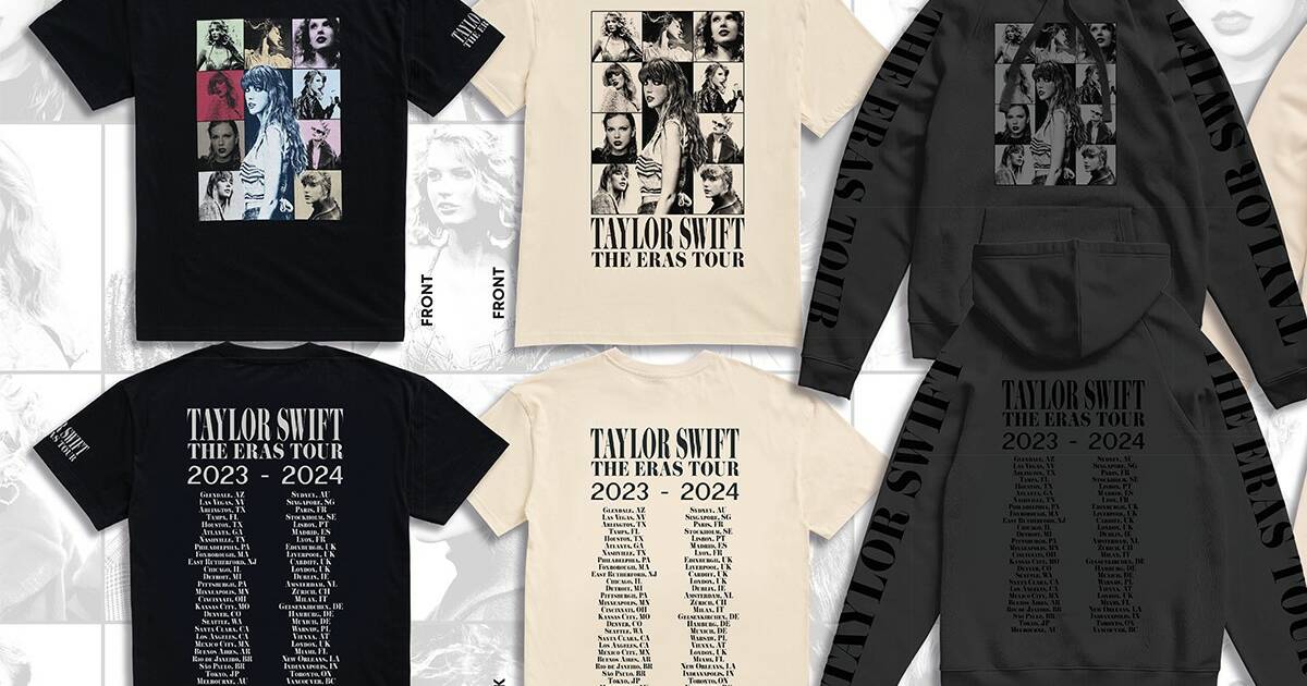 Taylor Swift The Eras Tour Black T-Shirt, Australia  Taylor Swift Official  AU Store – Taylor Swift Official Store AU