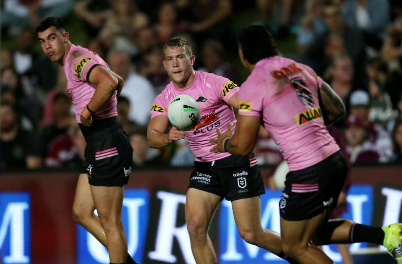 Hawkesbury's Mitchell Kenny captained the Penrith Panthers during their visit too Townsville on Saturday night. Picture by Geoff Jones.