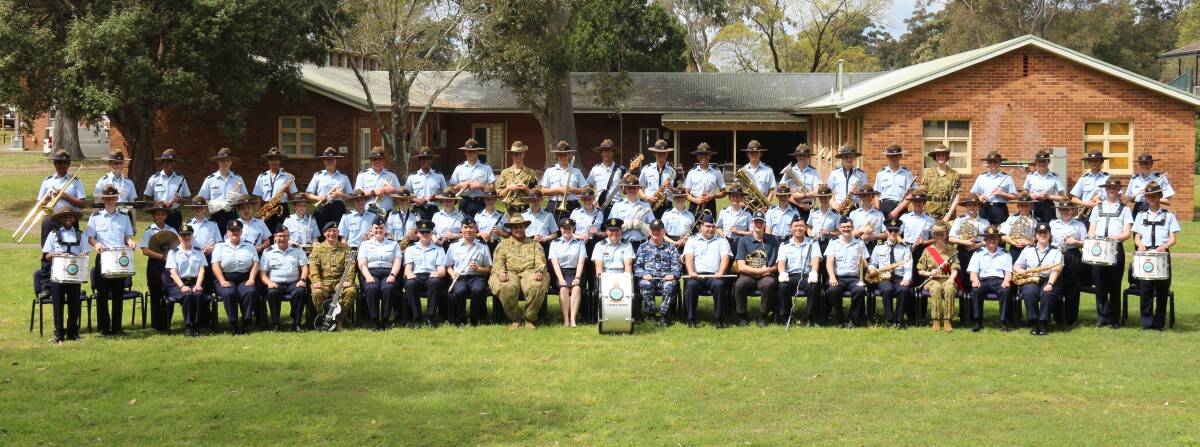 The 344 Musicians Flight Australian Air Force Cadets and staff. Picture supplied.