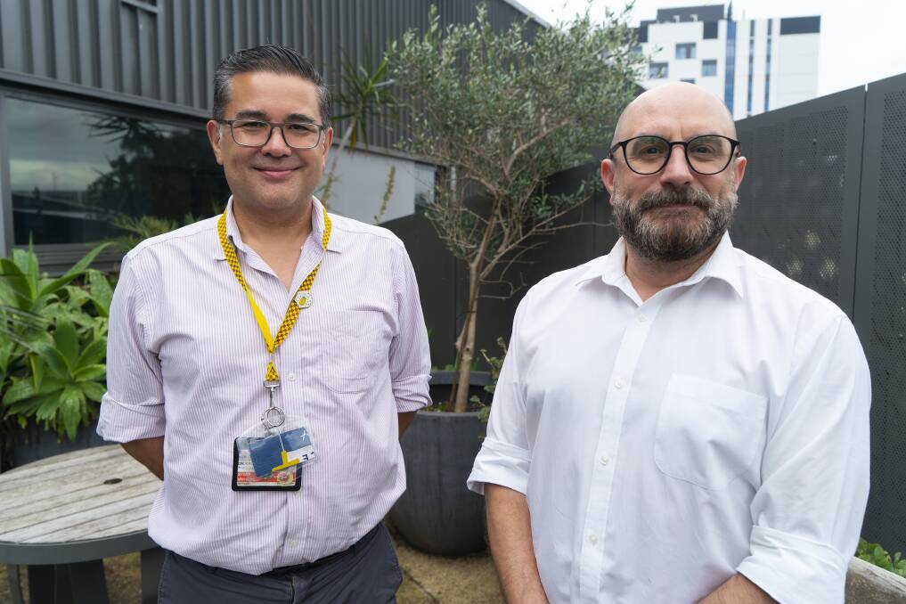 (Left) Mental Health Medical Director, Kristof Mikes-Liu and (right) Nepean Blue Mountains Local Health District Director of Mental Health, Matt Russell. Picture supplied