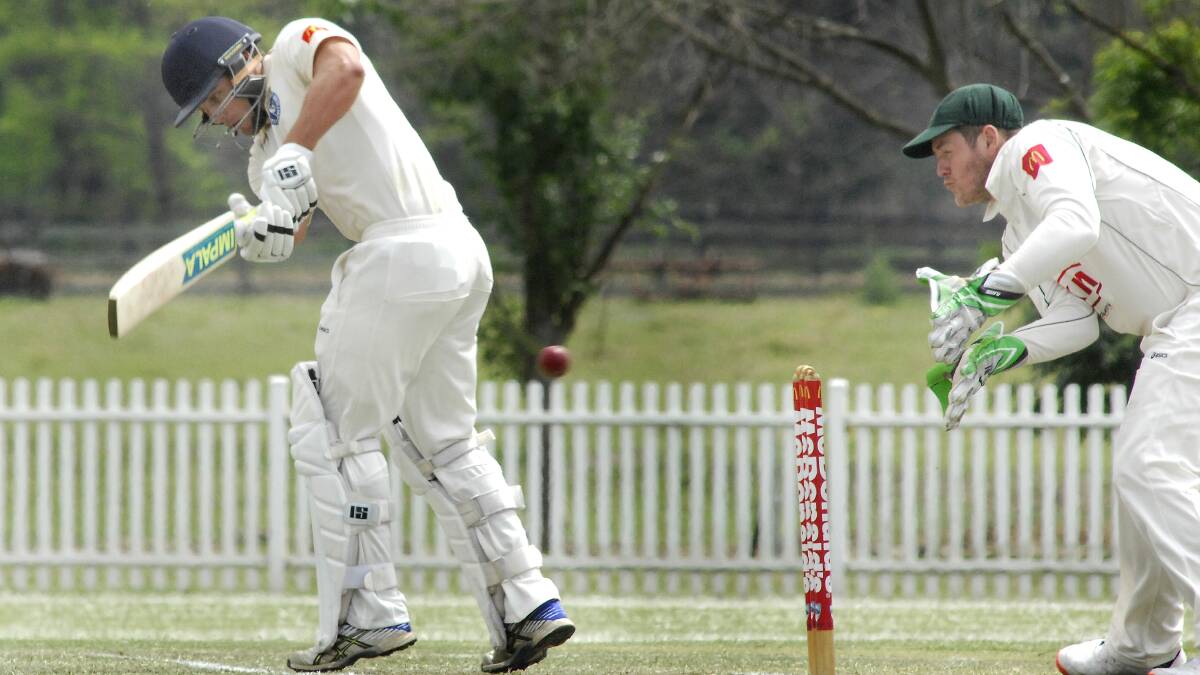 Hawkesbury Cricket Club wicket-keeper Corey Lowe spent a long day in the field for the Hawks at the weekend. Picture: Michael Szabath