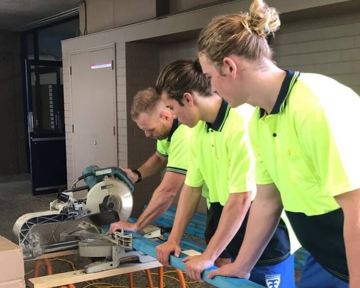 FUNDING BOOST: Colo High School students get hands on during wood work. The school will receive more than $1.5m in funding for maintainance work from the state government. Picture: Snapchat